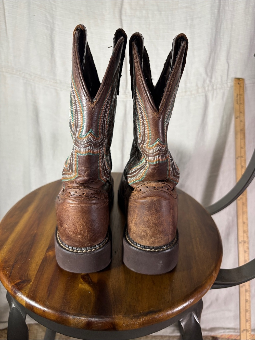 Justin Gypsy Inji Brown Leather Western Cowgirl Boots 6.5B GY9984 - Picture 5 of 11